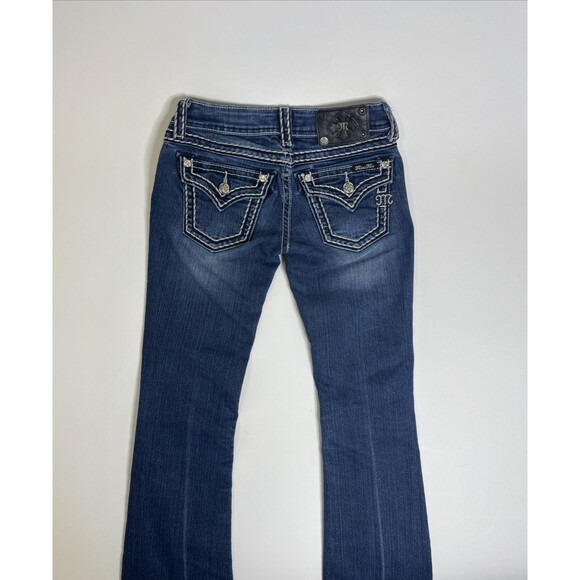 Miss Me Bootcut Jeans J55014B58 Women’s 25 Dark Blue Denim - Picture 4 of 10